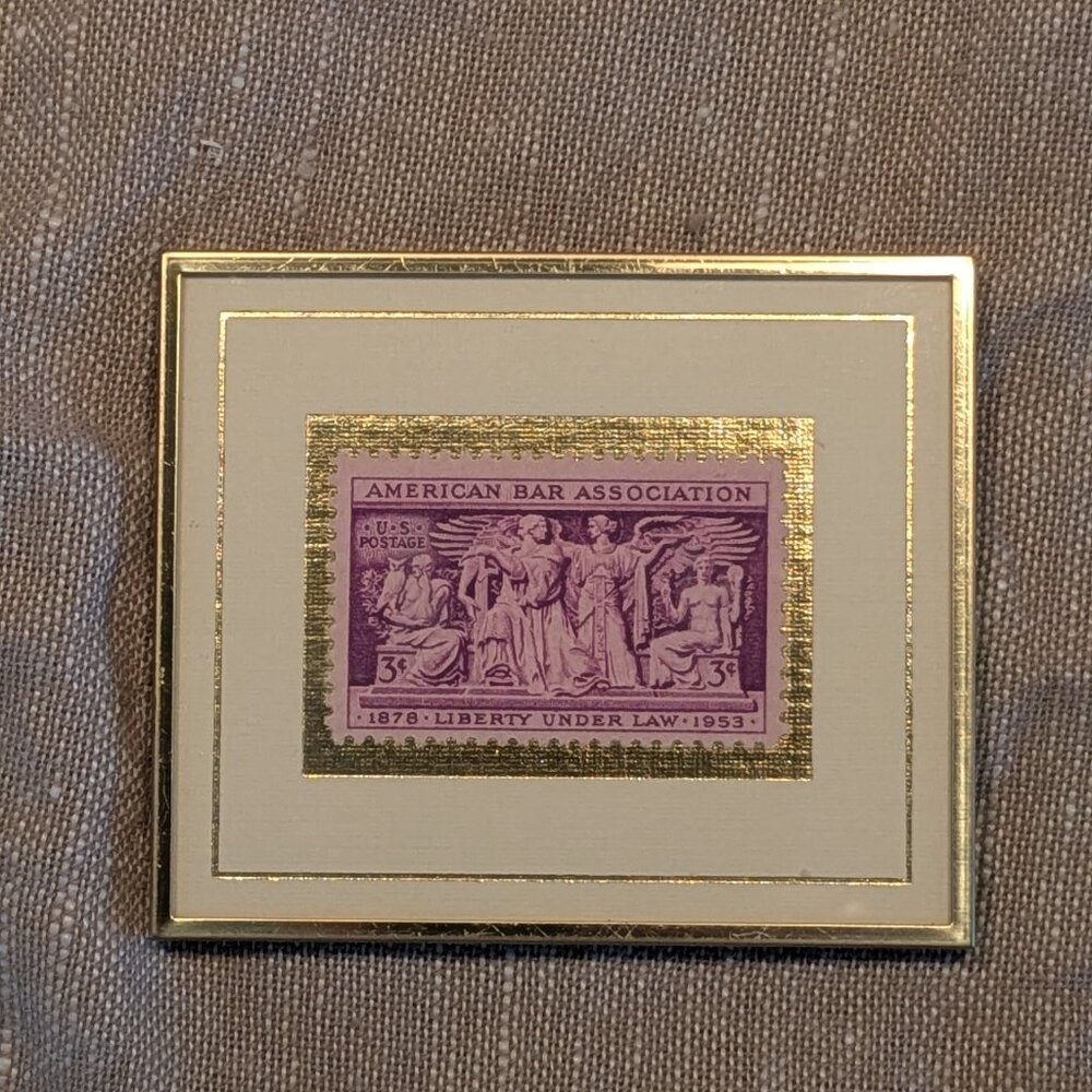 American Bar Association Postage Stamp No. 1,304 of 5,000 Framed